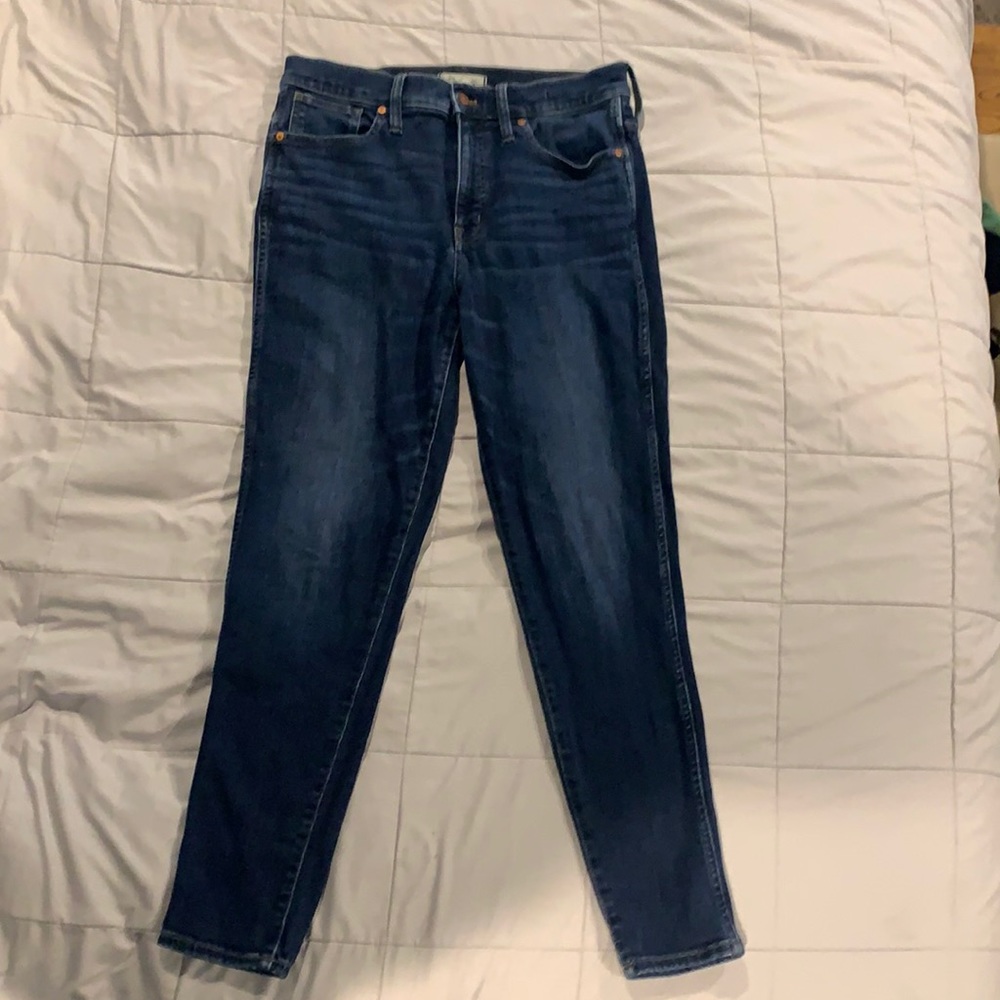 Madewell 31 Tall jeans. 10” HIGH-RISE SKINNY